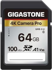  Thẻ Nhớ SD Gigastone 64GB 4K Pro UHS-I A1 V30 155MB/s 