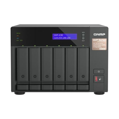 QNAP QVP-63B – NVR 6 bay, 36 camera, giải pháp tối ưu