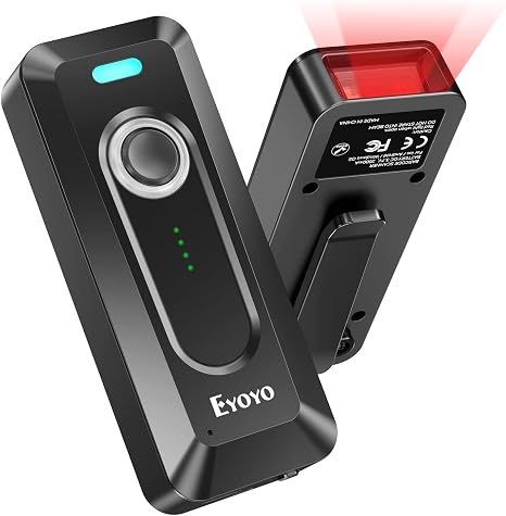 Máy Quét Mã Vạch Mini Eyoyo QR 2D Bluetooth Không Dây Kèm Kẹp
