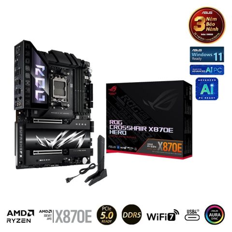 Bo mạch chủ ASUS ROG CROSSHAIR X870E HERO (DDR5)
