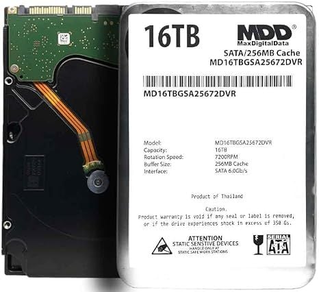HDD MDD MAXDIGITALDATA 16TB 7200RPM SATA 3.5 inch