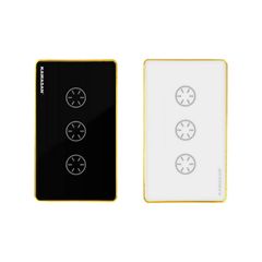 Công tắc cảm ứng 3 nút thông minh Wifi KAWA BLE-3N-T/D 