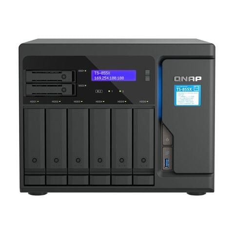 NAS QNAP TS-855X-8G 10GbE 8 Core hiệu năng cao