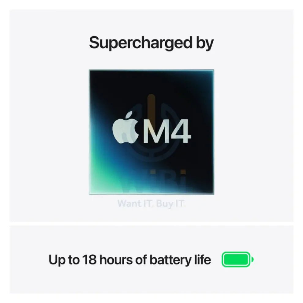 Ảnh minh họa Apple MacBook Air - 13.6" / M4 / 10-Core CPU / 10-Core GPU / 16-Core Neural Engine / 16GB RAM / 512GB SSD / Arabic/English / Sky Blue / 1YW 2