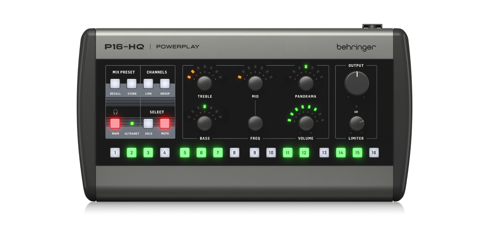 16 - Kênh Personal Monitoring Mixer Behringer P16-HQ
