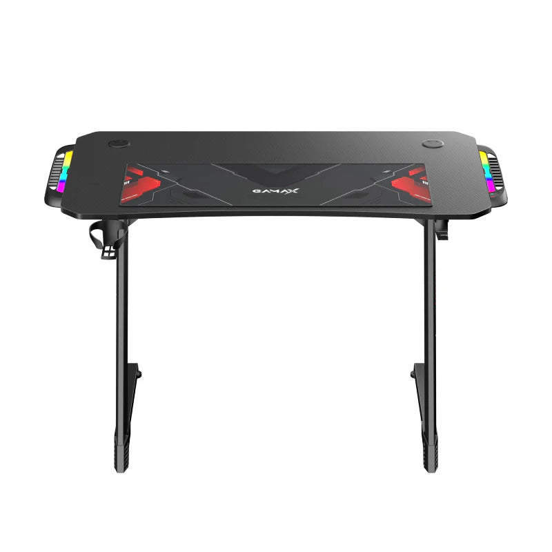 Ảnh minh họa Bàn gaming Gamax Z5-1160 (TD-03) bề mặt sợi carbon tích hợp đèn RGB và bàn di chuột - RGB / Đen 2