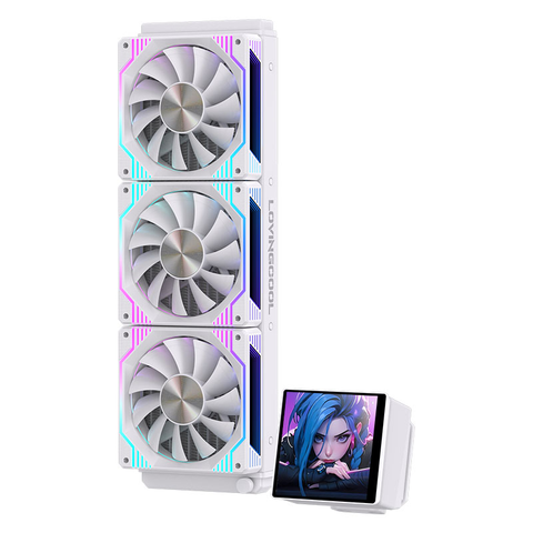 Tản Nhiệt Nước Lovingcool DP-01 360 ARGB LCD Trắng
