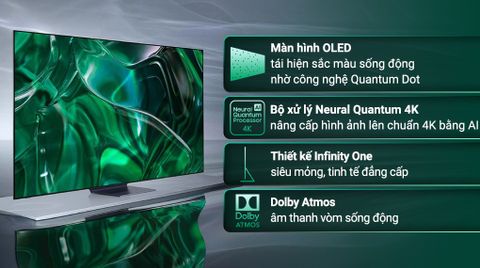 Smart Tivi OLED Samsung AI 4K 65 inch QA65S95CA
