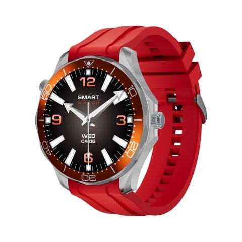 Huadai HD35 Orange Silicone – Smartwatch 1.52″ Theo Dõi Sức Khỏe