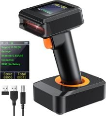  Máy Quét Mã Vạch Tera HW0006 2D Có Màn Hình Bluetooth 2.4G USB 