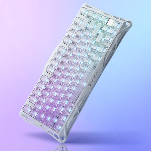 Mercury K1 Lite Crystal Aurora – Bàn phím cơ trong suốt RGB