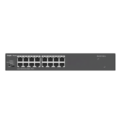Unmanaged RUIJIE RG-ES116G-L, 16 cổng 10/100/1000 BASE-T, 32Gbps
