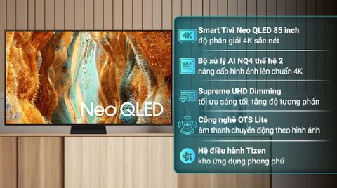 Smart Tivi Neo QLED Samsung AI 4K 85 inch QA85QN70F