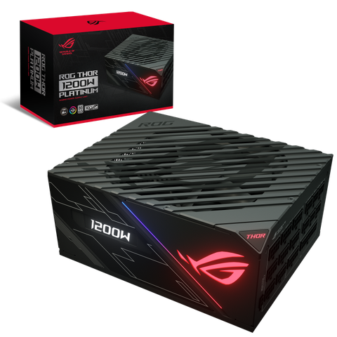 ROG THOR 1200P – PSU 1200W Platinum, OLED & RGB
