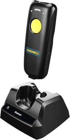 Máy Quét Mã Vạch NADAMOO 1D 2D Bluetooth USB Không Dây Kèm Đế Sạc