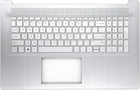 Ảnh minh họa Thay Vỏ Laptop HP 17-CN2 17-CP2 17T-CN000 17T-CN300 17T-CN400 17Z-CP000 17Z-CP100 17Z-CP300 Series Laptop M50458-001 (Without Backlit) Replacement Upper Case Palmrest Top Cover Keyboard for Zin 2
