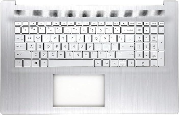 Ảnh minh họa Thay Vỏ Laptop HP 17-CN2 17-CP2 17T-CN000 17T-CN300 17T-CN400 17Z-CP000 17Z-CP100 17Z-CP300 Series Laptop M50458-001 (Without Backlit) Replacement Upper Case Palmrest Top Cover Keyboard for Zin 3