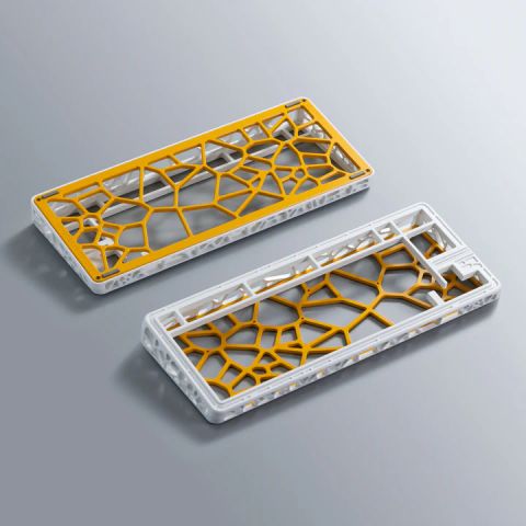 Holy80 Case Keyboard - E-White & Yellow