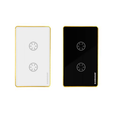 Công tắc cảm ứng 2 nút thông minh Wifi KAWA BLE-2N-T/D