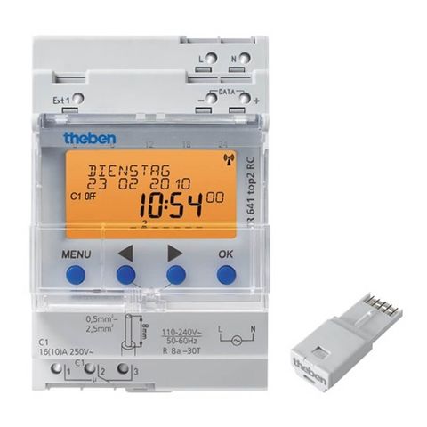 Công tắc hẹn giờ kỹ thuật số THEBEN TR 641 top2 RC 24V