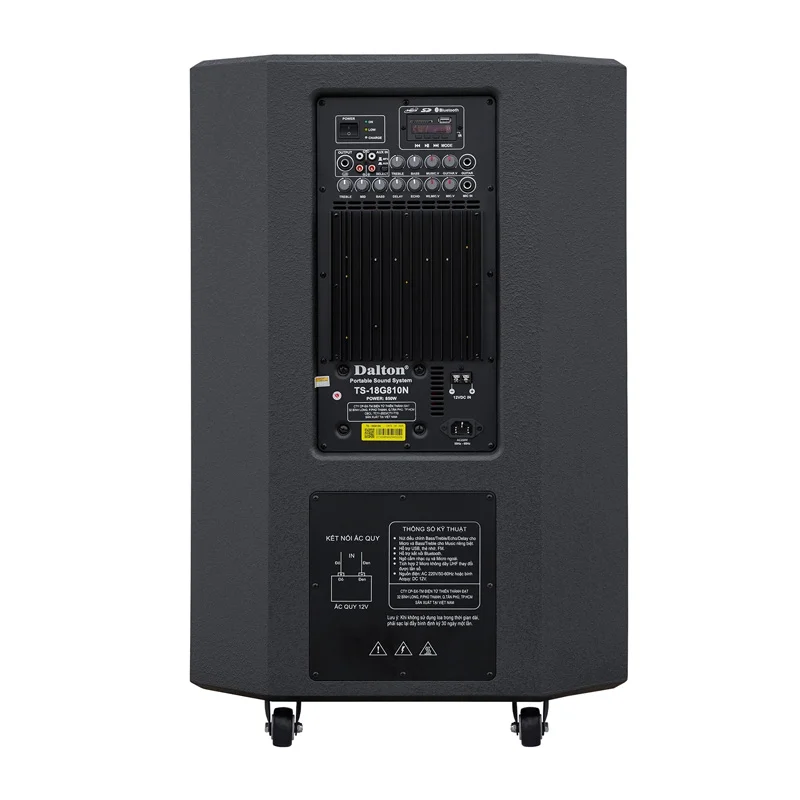 Ảnh minh họa Loa Dalton TS-18G810N, Bass 50cm, Công suất 850W, Bluetooth 5.2, USB, AUX, Kèm 2 MIC UHF 3