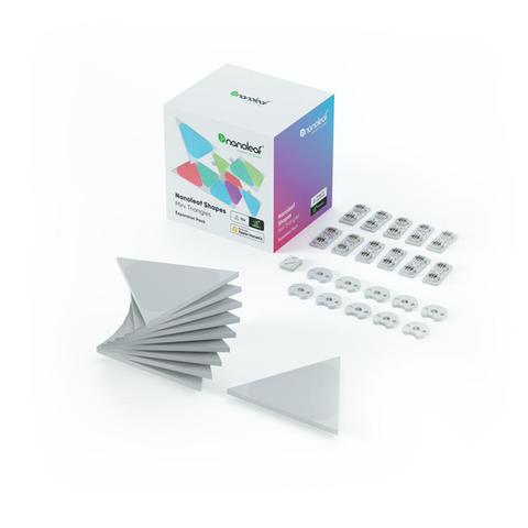 Nanoleaf Shapes Mini Triangles Expansion Pack | Bộ Mở Rộng 10 Miếng | Công Nghệ Connect+