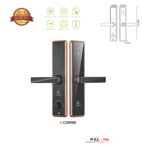 Khóa vân tay Kassler Kl-566 Copper