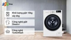  LG Inverter giặt 10 kg - sấy 6 kg FV1410D4W1 