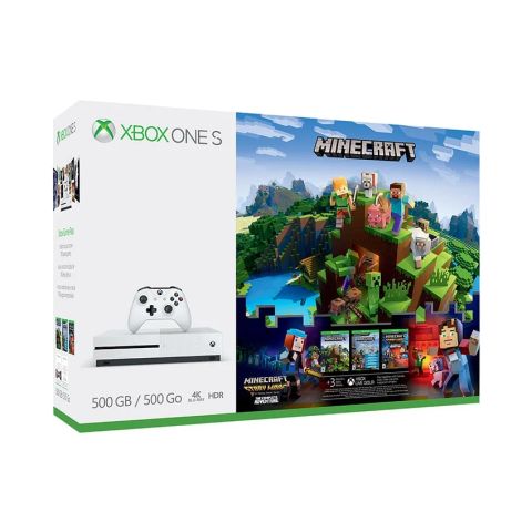 Máy Chơi Game Microsoft XBox One S 500GB Minecraft Complete Adventure Bundle