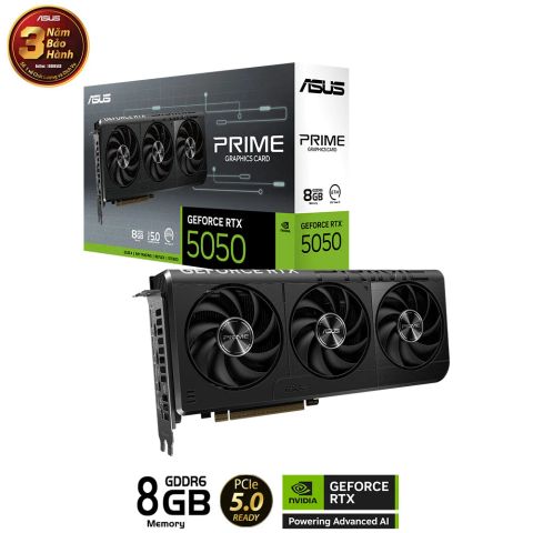 Card màn hình ASUS PRIME GeForce RTX 5050 8G GDDR6