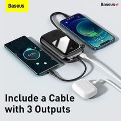  Pin sạc dự phòng sạc nhanh Baseus Qpow Digital Display 20000mAh 