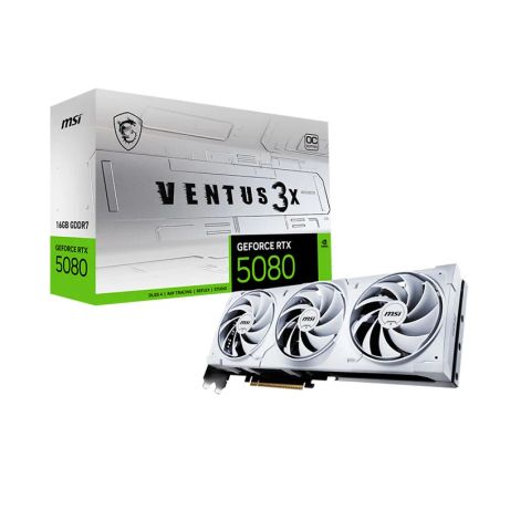 Card màn hình MSI RTX 5080 16G VENTUS 3X OC WHITE