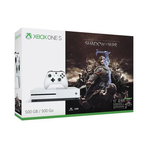 Máy Chơi Game Microsoft XBox One S 500GB Middle-Earth: Shadow Of War Bundle