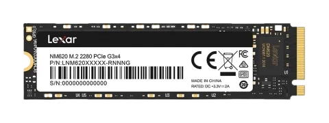 Ổ cứng SSD Lexar NM620 1TB M.2 2280 PCIe 3.0x4 - (Đoc 3300MB)