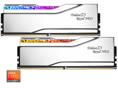  KIT Ram GSKILL Trident Z5 ROYAL NEO RGB Silver DDR5 96GB (48GB x 2) 6000MHz CL28 EXPO F5-6000J2836F48GX2-TR5NS ( Expo/ XMP ) 