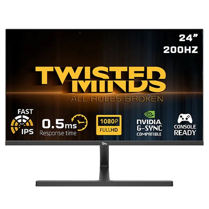 Twisted Minds TM24FHD200IPS Blaze Series Màn hình Gaming Fast IPS FHD 200Hz 24-inch màu đen
