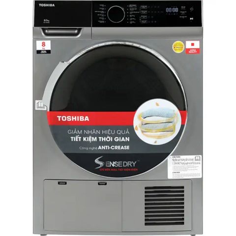 Toshiba TD-K90MEM(SK): Máy sấy 8 kg kiểu condenser – hiệu suất cao & chăm sóc quần áo chuyên sâu