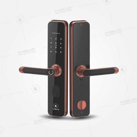 Khóa thông minh cửa gỗ Kassler KL-696 Red Bronze