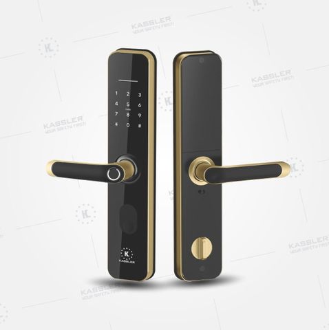 Khóa cửa vân tay Kassler KL-696 Gold