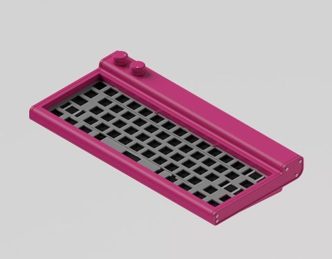 Bays60 Keyboard - Pitaya-coating