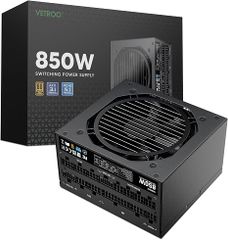  Nguồn Vetroo 850W ATX 3.1 Dual PCIe 5.1 Màu Đen 