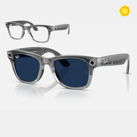 Kính Thông Minh RayBan Meta Wayfarer Gen 2 Gọng Xám Đổi Màu