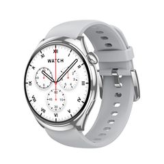  Huadai HD4 Silver Silicone – Smartwatch AMOLED 1.43″ Theo Dõi Sức Khỏe 