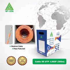  Cáp Mạng VP-LINK Cat 5E UTP L502F - Thùng 305M Chuyên Bootrom & Camera 