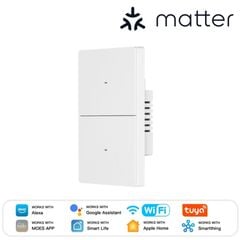  MOES Star Grand 2 gang Matter WiFi cảm ứng 10A 