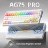Bàn phím cơ AULA AG75 Pro Rainbow switch từ tính