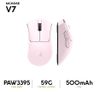 Chuột gaming MCHOSE V7 Pink PAW3395, 3 chế độ kết nối