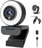 Webcam Angetube 4K Tích Hợp Đèn Vòng Cho PC Và Laptop