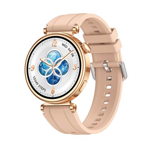 Huadai GT4 Mini Gold Dây Silicone – Smartwatch Gọn Nhẹ, Sang Trọng