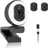 Webcam Angetube 4K UHD Có Đèn Nền Cho PC